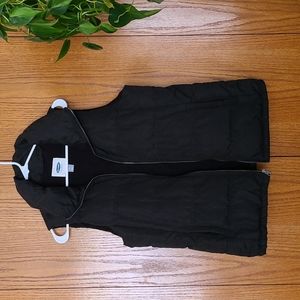 Old navy fleece black puffer vest